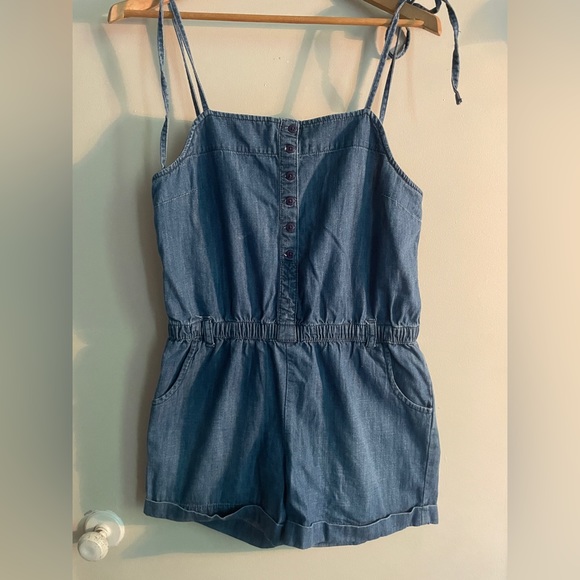 Denim jeans romper Xs Alfred Sung Pure - Picture 1 of 4